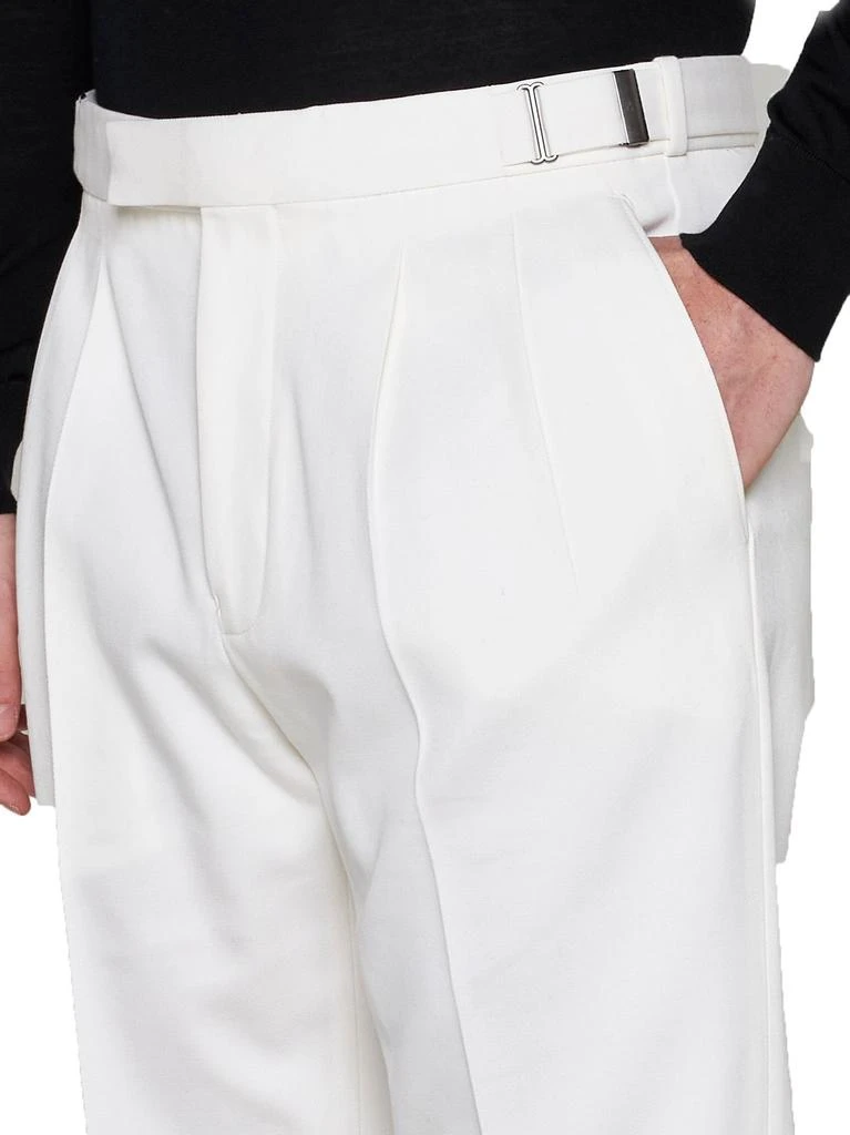 商品Zegna|Ermenegildo Zegna Buckle Detailed Cropped Trousers,价格¥3870,第5张图片详细描述