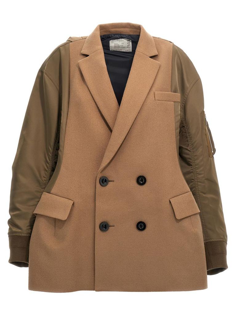 sacai★サカイ 21AW Wool Melton Coat Wool Melton Coat – La Garçonne