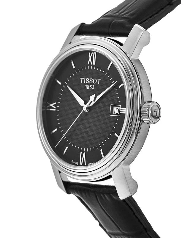 商品Tissot|Tissot Bridgeport Quartz Black Dial Leather Strap Men's Watch T097.410.16.058.00,价格¥2289,第2张图片详细描述