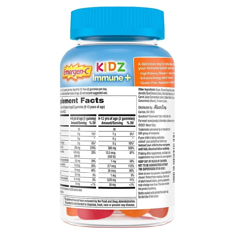 Kids Immune+ Support Supplement Gummies Fun-tastic Fruit 商品