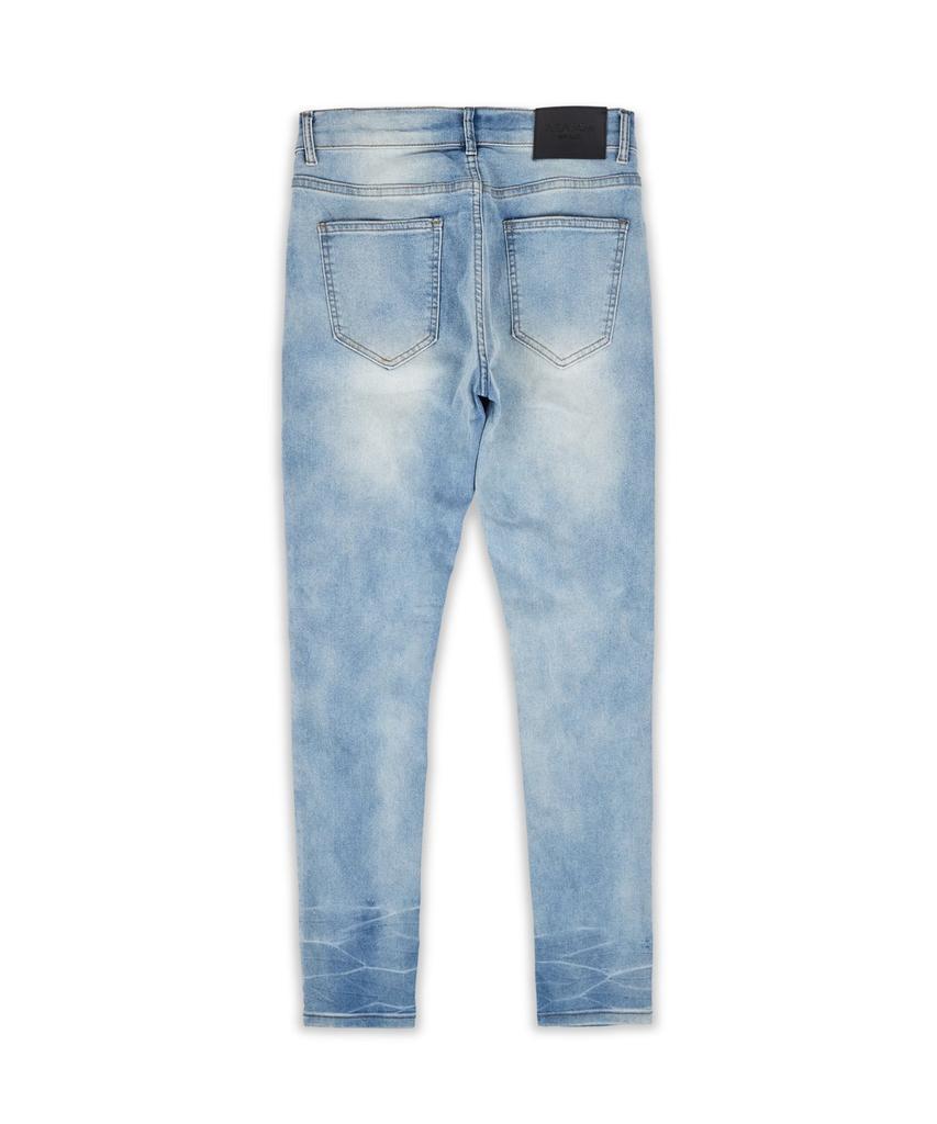 商品Reason Clothing|Wyatt Light Wash Slim Jeans,价格¥148,第7张图片详细描述