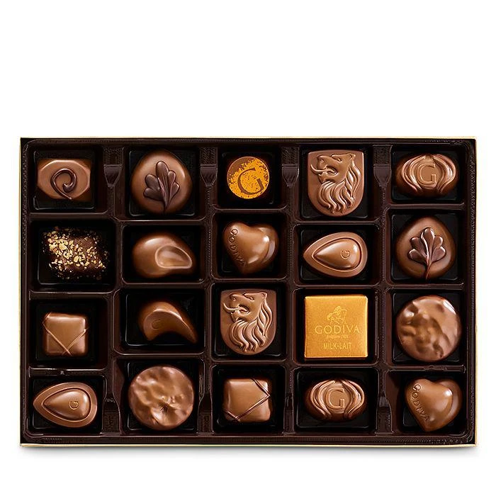 商品Godiva|Large Milk Chocolate Assortment, 22 Piece,价格¥241,第2张图片详细描述