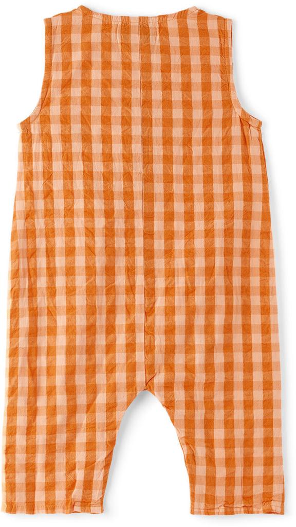Baby Orange Vichy Overalls商品第2张图片规格展示