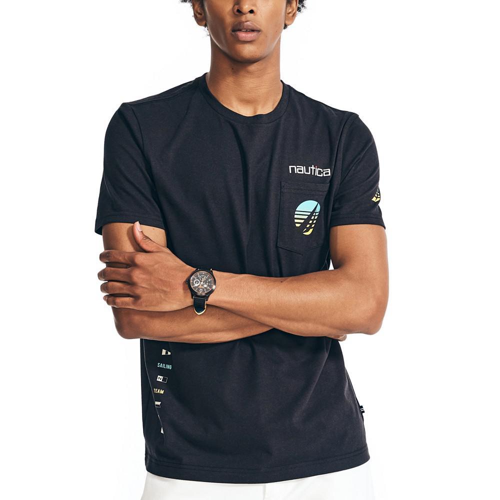 商品Nautica|Men's Sustainably Crafted Logo Pocket T-shirt,价格¥194,第1张图片