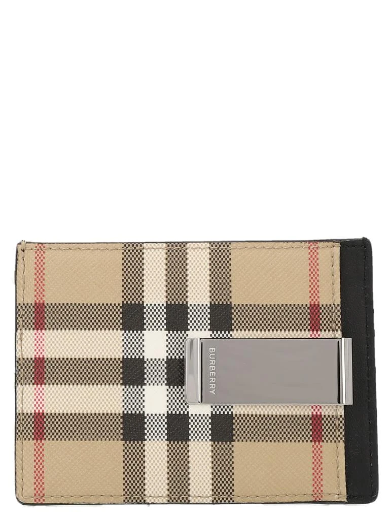 商品Burberry|Burberry Check Print Card Holder Wallet,价格¥1190,第2张图片详细描述