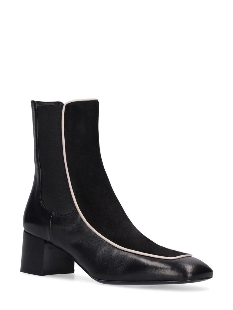 商品Totême|50mm The Block Heel Leather Ankle Boots,价格¥4600,第2张图片详细描述