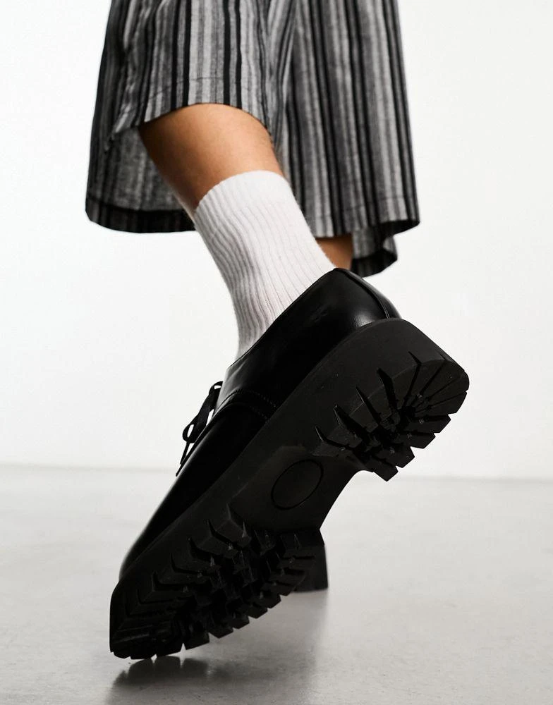 商品Koi Footwear|KOI Pinemoon chunky lace up shoes in black,价格¥429,第4张图片详细描述