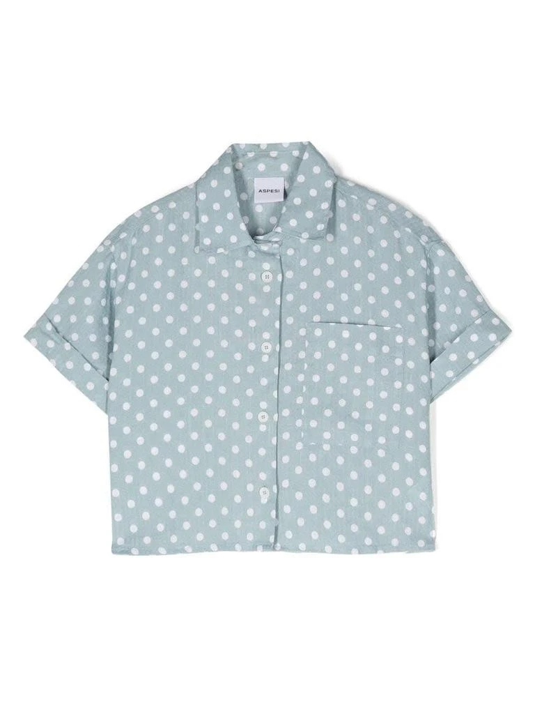 商品ASPESI|Aspesi Polka Dot Crop Shirt,价格¥1206,第1张图片