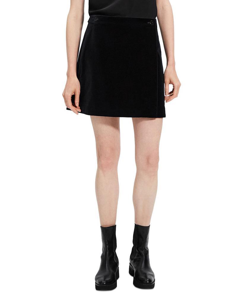 商品Theory|Velvet Wrap Mini Skirt,价格¥1902,第1张图片