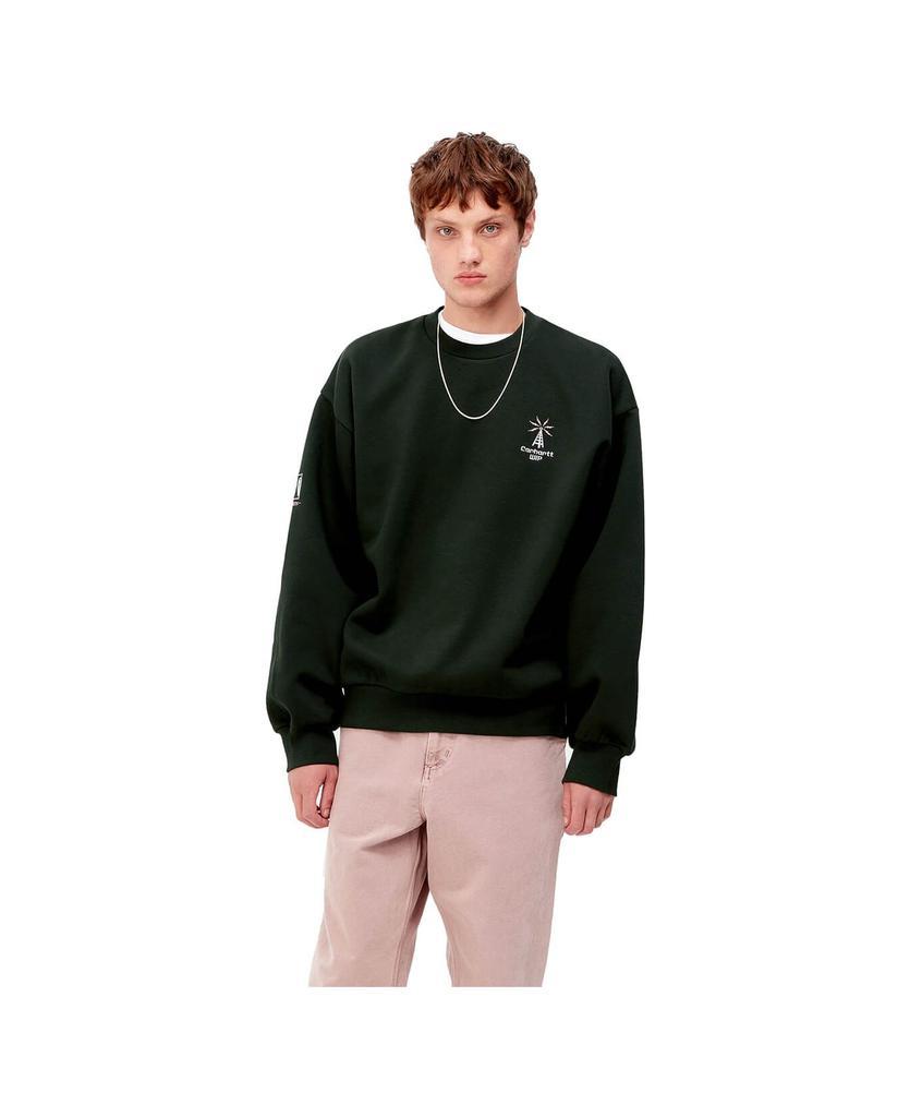 商品Carhartt|Wip Connect Dark Green Sweatshirt,价格¥1078,第4张图片详细描述