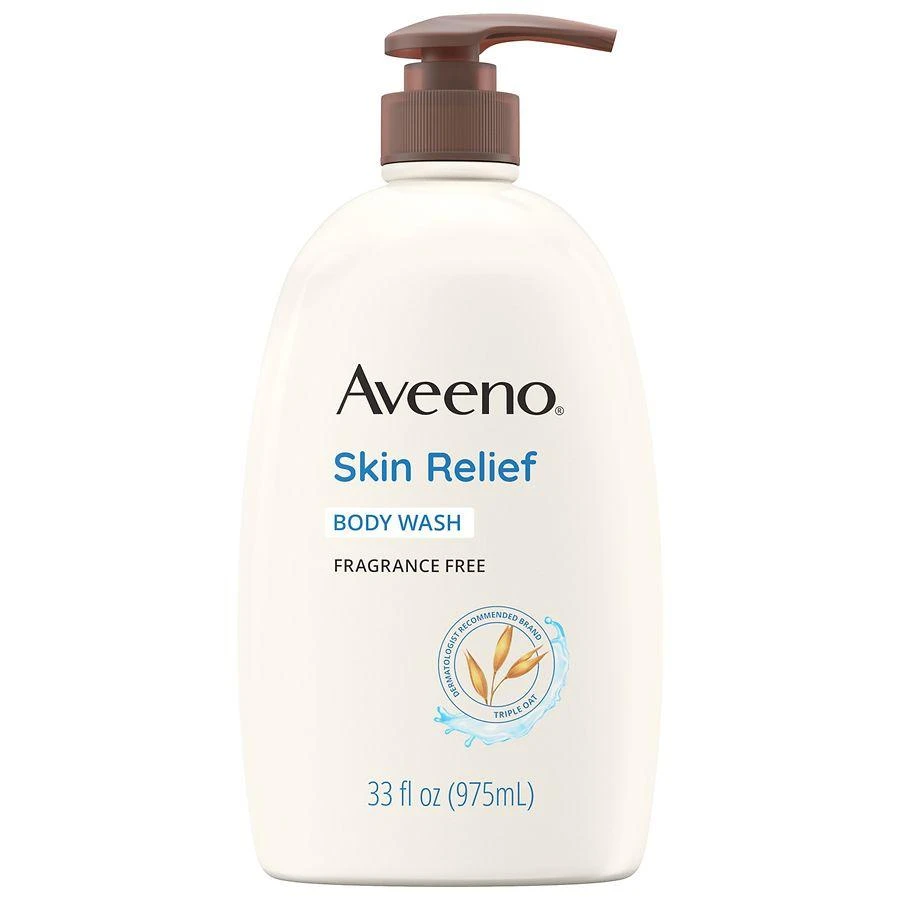 商品Aveeno|Skin Relief Body Wash, Sensitive Skin Fragrance-Free,价格¥126,第1张图片