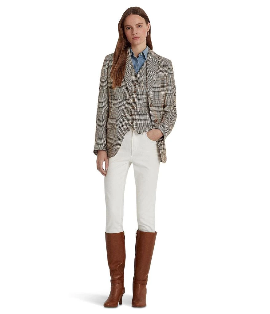 商品Ralph Lauren|Plaid Linen-Cotton Tweed Blazer,价格¥2937,第4张图片详细描述
