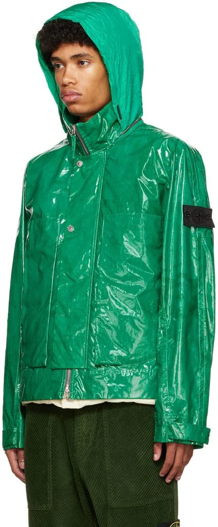 商品Stone Island|Green & Beige Track Down Jacket & Vest,价格¥5476,第4张图片详细描述