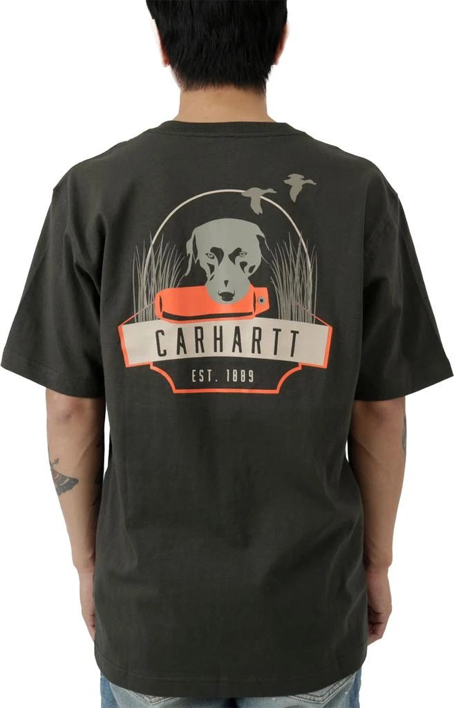 商品Carhartt|(105184) Loose Fit Heavyweight Short Sleeve Dog Graphic T-Shirt - Peat,价格¥93,第1张图片