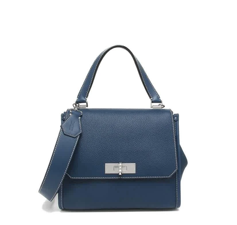 商品Bally|Bally Breeze Top Handle Shoulder Bag In Cobalt,价格¥3064,第1张图片