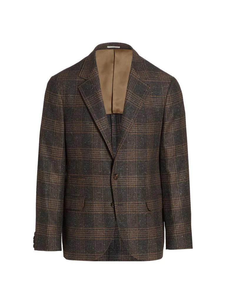 Plaid Silk-Blend Jacket 商品