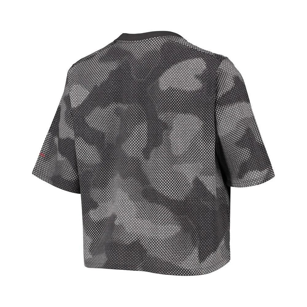 商品Columbia|Women's Gray, Black Ohio State Buckeyes Park Camo Boxy T-shirt,价格¥222,第2张图片详细描述