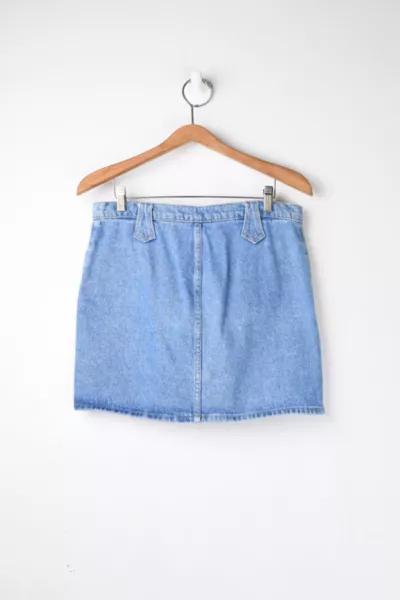 Vintage '90s Lace-Up Denim Mini Skirt商品第3张图片规格展示