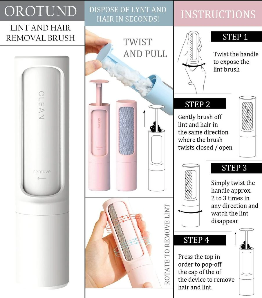 商品Pet Life|'Orotund' Magical Lint and Pet Hair Removal Brush,价格¥173,第4张图片详细描述