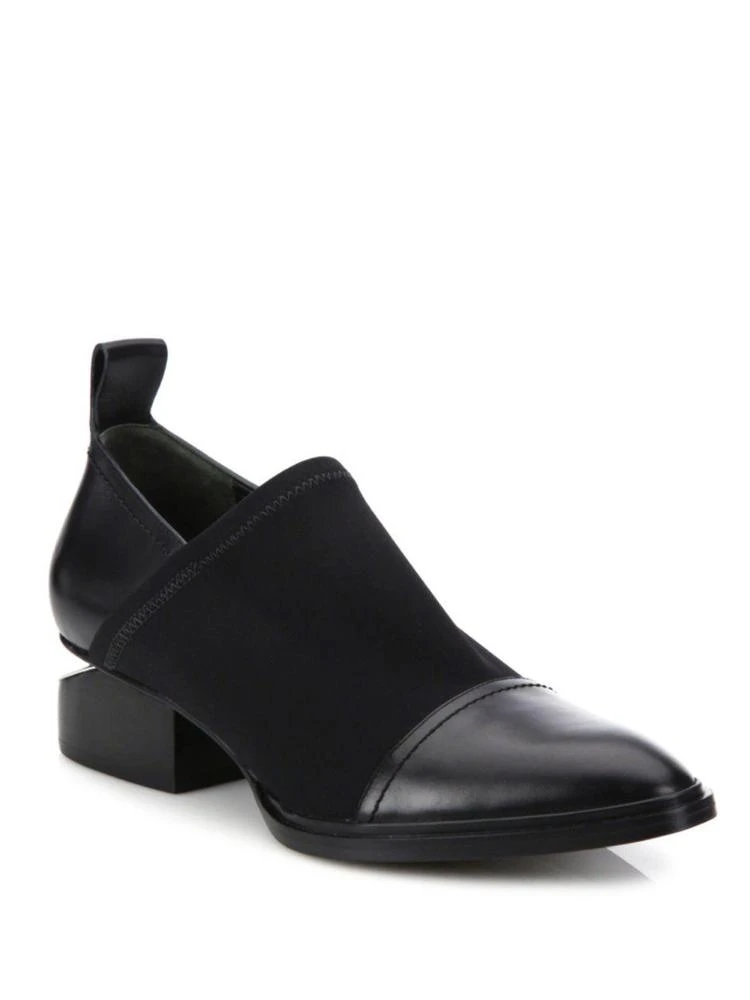 商品Alexander Wang|Kori Tilt-Heel Stretch Neoprene & Leather Booties,价格¥2673,第1张图片