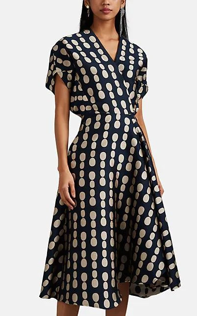 商品Zero|Aki Wave Dot-Jacquard Dress,价格¥3718,第1张图片