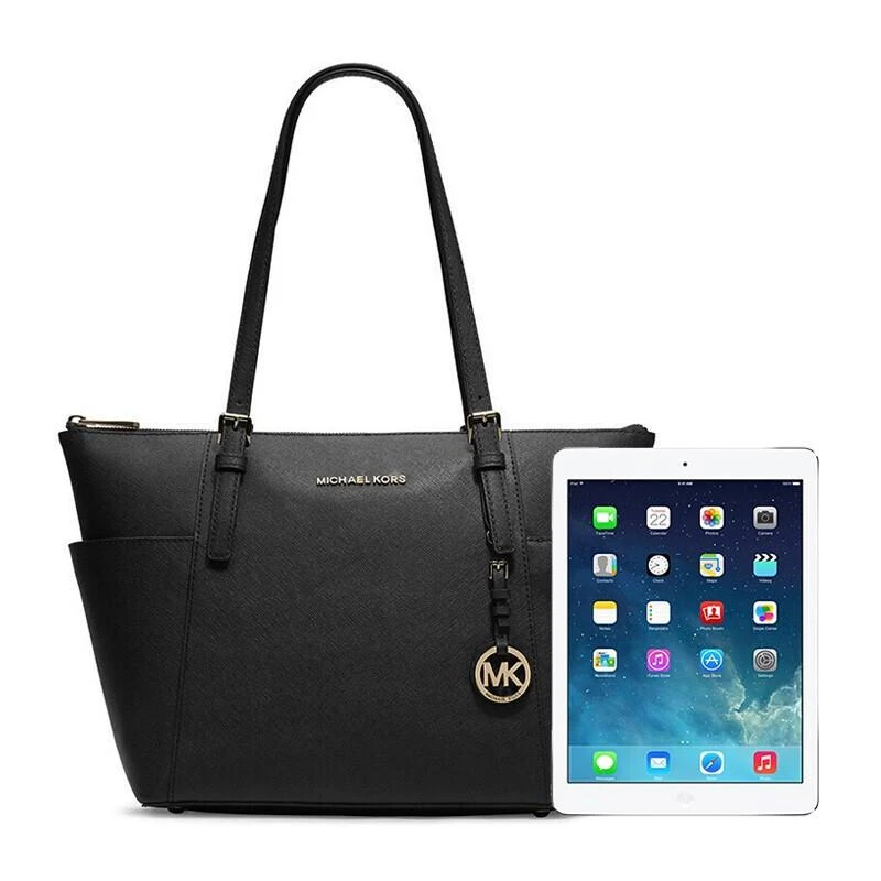 商品[国内直发] Michael Kors|Michael Kors 迈克·科尔斯 MK女包 Jet Set Item系列皮质单肩包 黑色/30F2GTTT8L-BLACK,价格¥1172,第6张图片详细描述