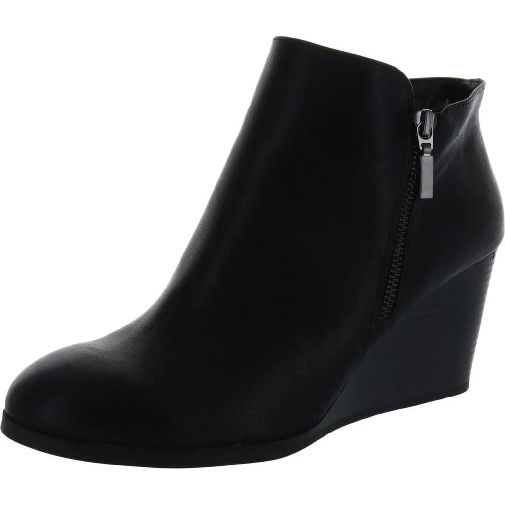 商品Style & Co|Style & Co. Womens Wynonaa Faux Leather Heel Booties,价格¥92,第1张图片
