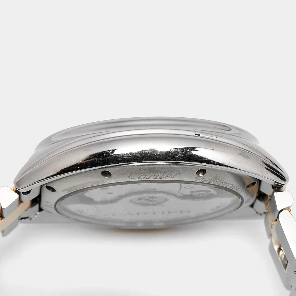 Cartier Silver 18K Rose Gold Stainless Cle de Cartier W2CL0003 Unisex Wristwatch 35 mm 商品
