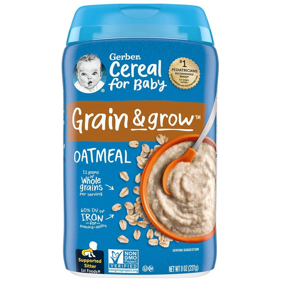 商品Gerber|Grain and Grow Oatmeal,价格¥36,第1张图片