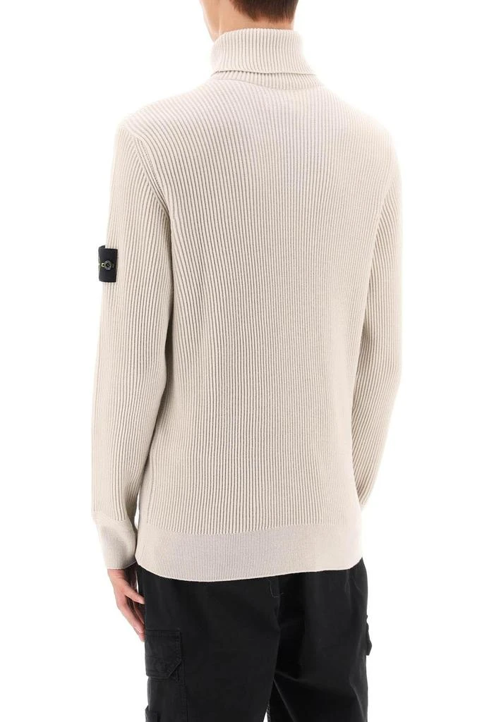 商品Stone Island|Ribbed wool turtleneck sweater,价格¥1593,第4张图片详细描述