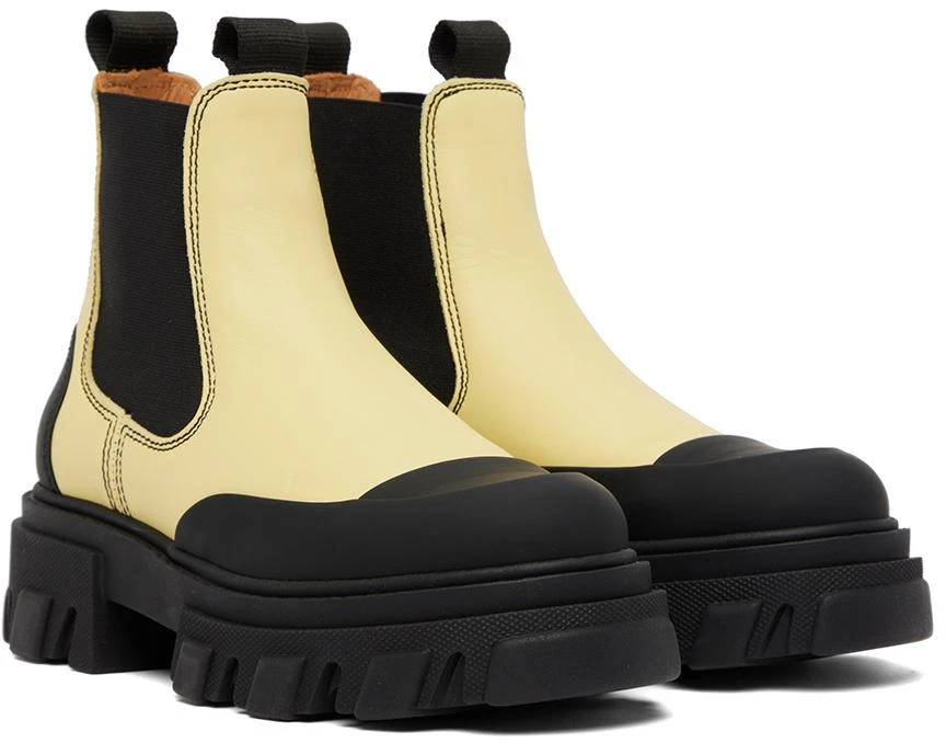 商品Ganni|Yellow Chelsea Ankle Boots,价格¥972,第4张图片详细描述