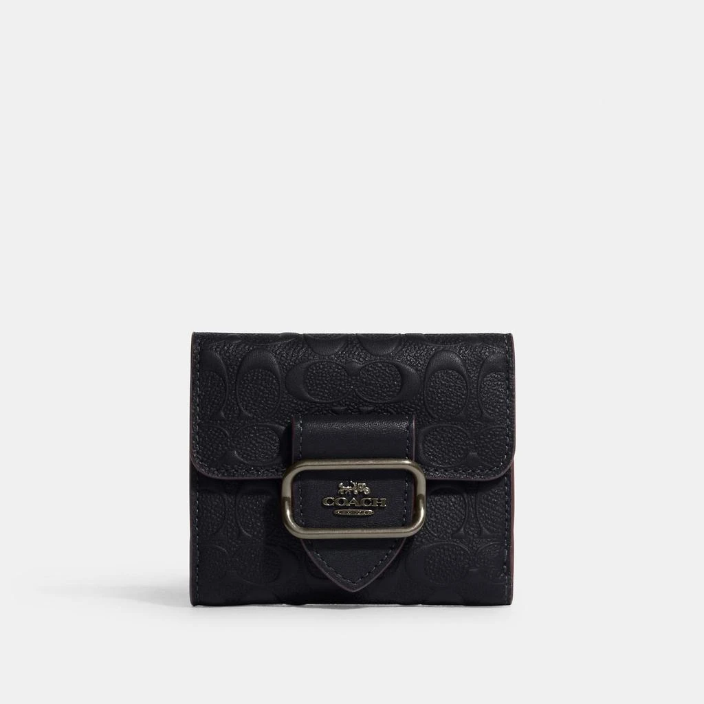 商品Coach|Coach Outlet Small Morgan Wallet In Signature Leather,价格¥790,第2张图片详细描述