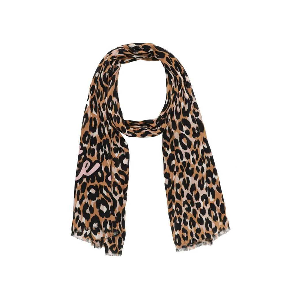 商品Kate Spade|Women's Leopard Print Oblong Scarf,价格¥375,第1张图片