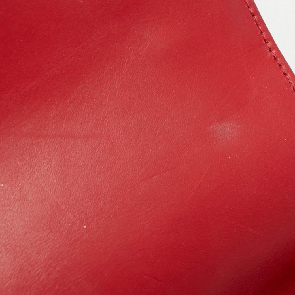 Saint Laurent Red Leather Medium Monogram Universite Shoulder Bag商品第6张图片规格展示