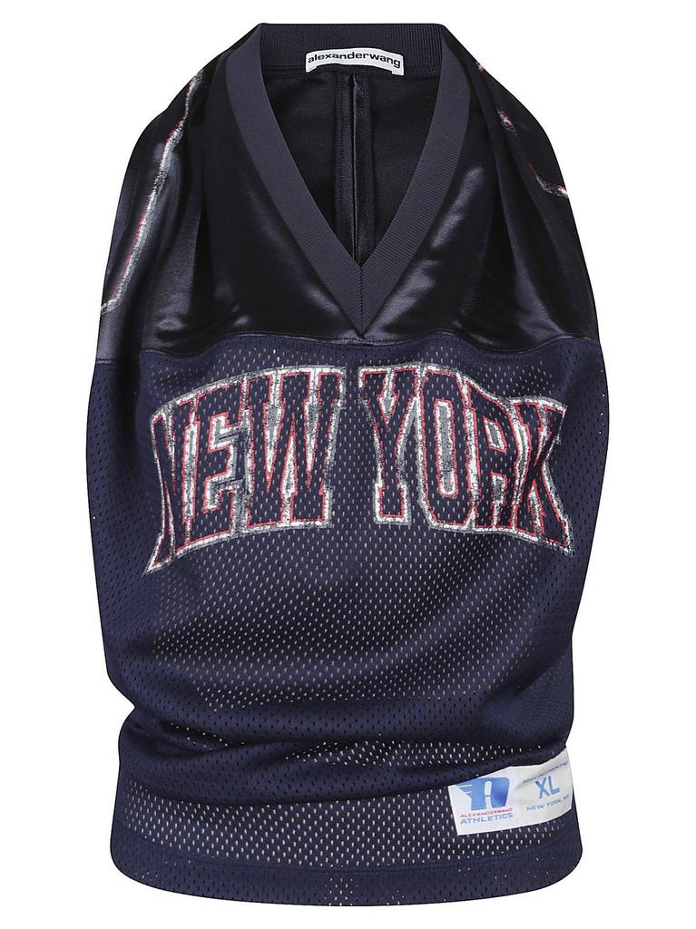 Alexander Wang Cowl Neck Panelled Jersey Top - BeyondStyle