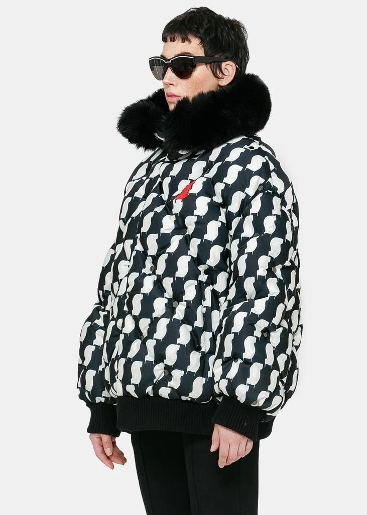 商品UNDERCOVER|Undercover Black & White Turtleneck Puffer Jacket,价格¥9397,第3张图片详细描述