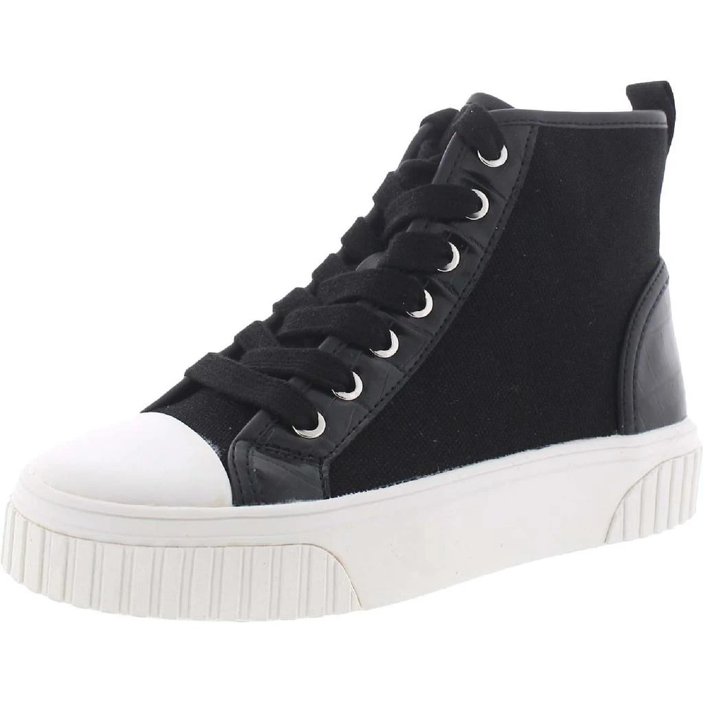 商品Nine West|Nine West Womens Dyiane 7 Canvas Flats High-Top Sneakers,价格¥84,第1张图片