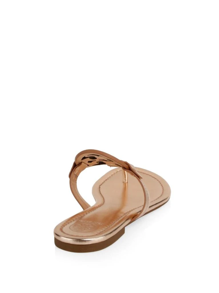 商品Tory Burch|Miller Metallic Leather Thong Sandals,价格¥1044,第2张图片详细描述