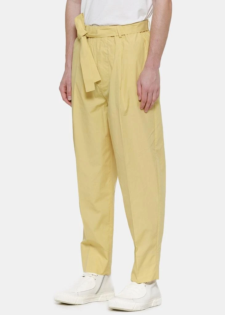 商品FEDERICO CURRADI|Federico Curradi Yellow Knotted Pants,价格¥1335,第3张图片详细描述