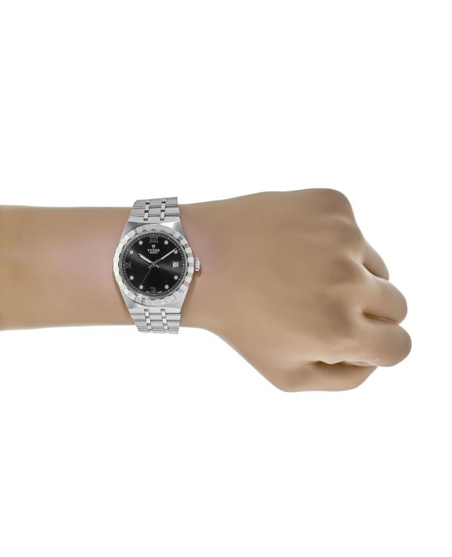 Tudor Royal Black Diamond Dial Stainless Steel Unisex Watch M28500-0004商品第4张图片规格展示