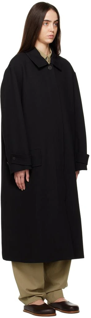 商品Studio Nicholson|Black Fidra Coat,价格¥2648,第2张图片详细描述