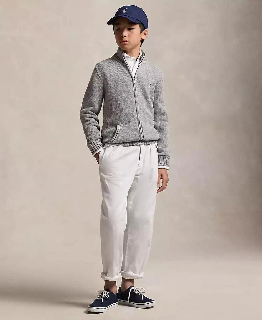 商品Ralph Lauren|Big Boys Cotton Full-Zip Sweater,价格¥448,第2张图片详细描述