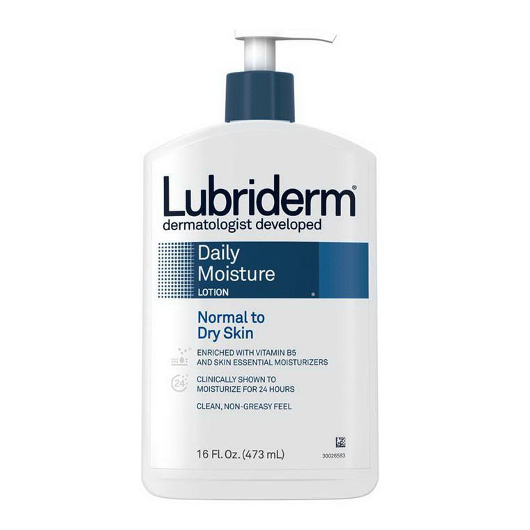 Lubriderm Daily Moisture Lotion For Normal To Dry Skin, 16 Oz商品第1张图片规格展示