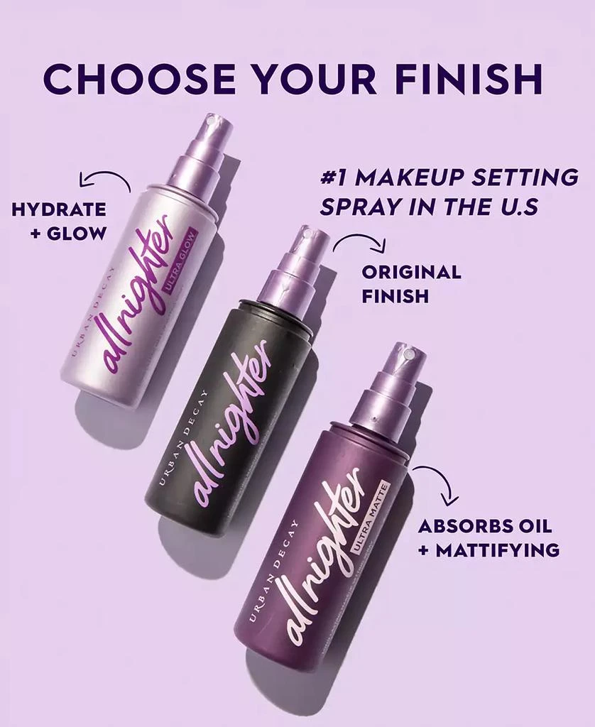 商品Urban Decay|All Nighter Ultra Matte Makeup Setting Spray, 4-oz.,价格¥90,第5张图片详细描述