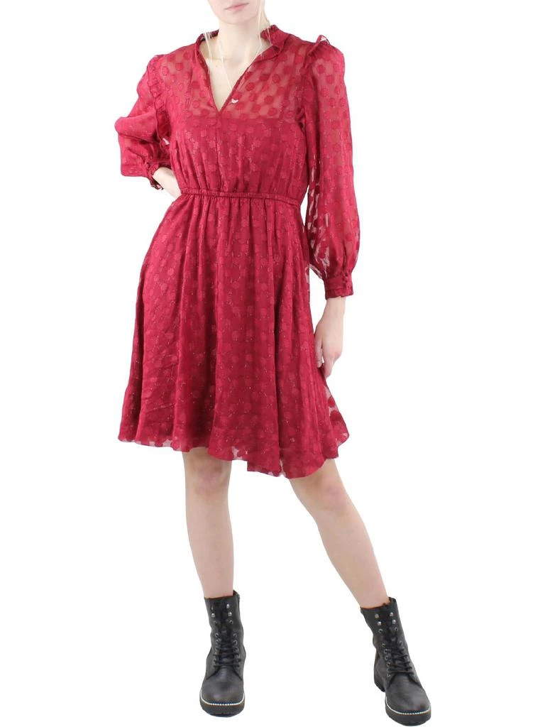商品Calvin Klein|Womens Fringed Knee Midi Dress,价格¥367,第1张图片