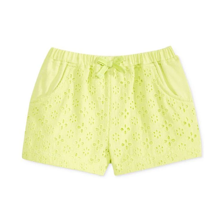 商品First Impressions|Eyelet Cotton Shorts, Baby Girls (0-24 months), Created for Macy's,价格¥28,第1张图片