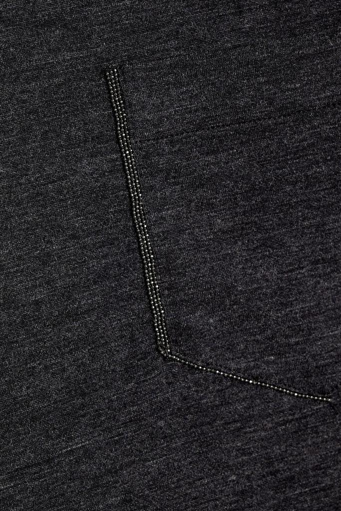 商品Brunello Cucinelli|Bead-embellished wool-blend jersey T-shirt,价格¥8841,第6张图片详细描述