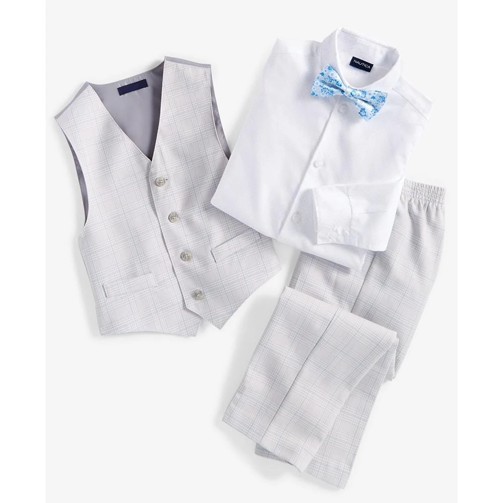 Little Boys 4-Pc. Tinted Windowpane Vest Set 商品