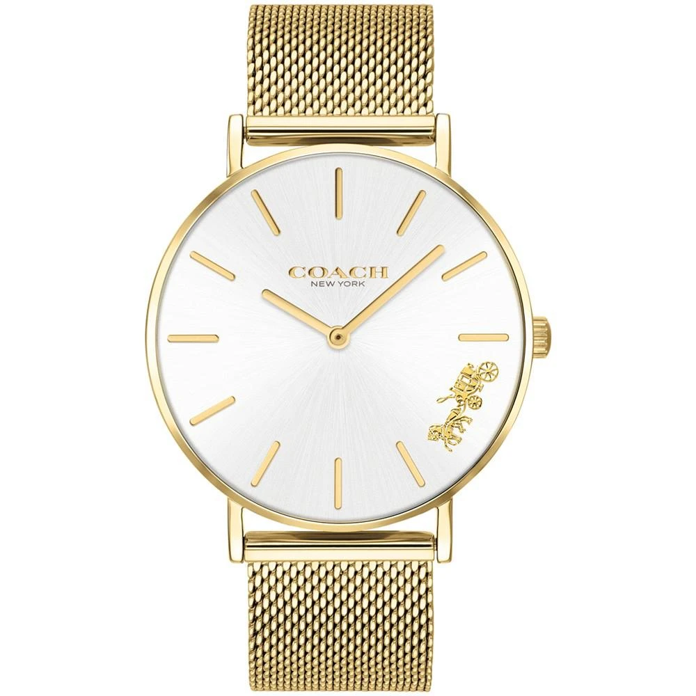 商品Coach|Women's Perry Stainless Steel Mesh Bracelet Watch 36mm,价格¥1326,第1张图片