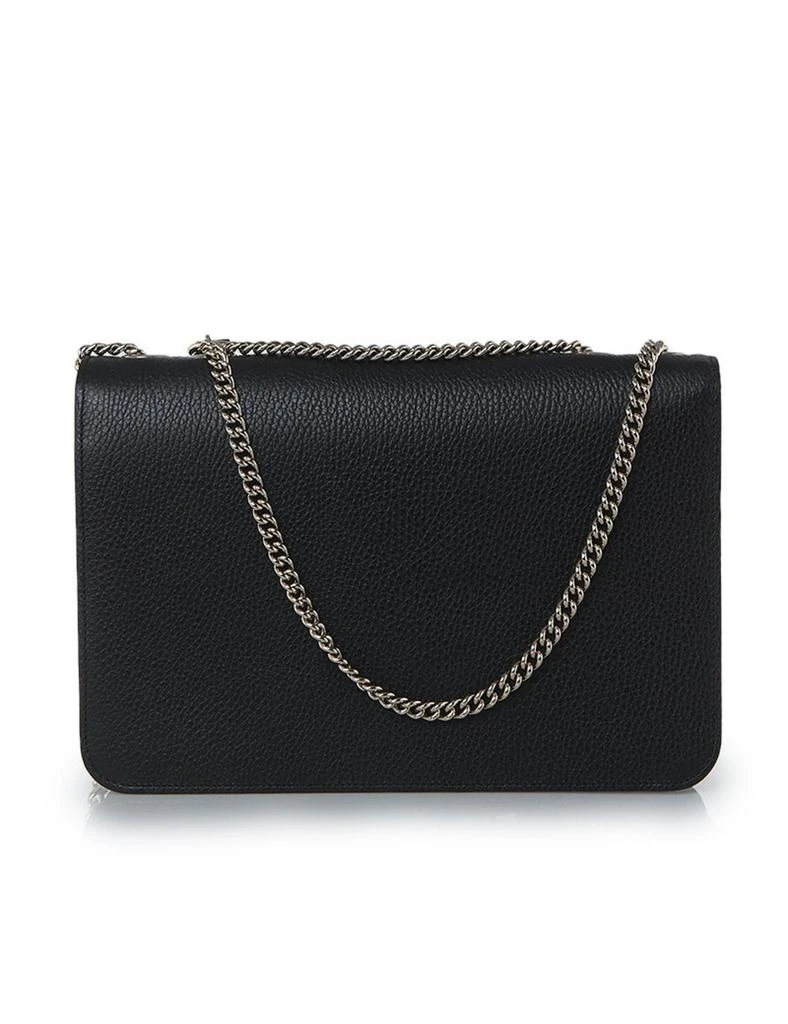 商品Gucci|Interlocking shoulder bag GG black leather,价格¥12463,第2张图片详细描述